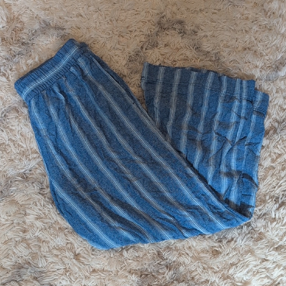 Old Navy Blue and Gray Striped Kids Joggers